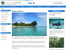 Tablet Screenshot of naturallybelize.co.uk